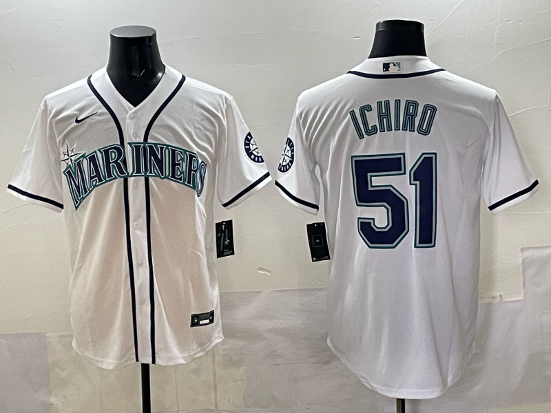 Men Seattle Mariners 51 Ichiro white MLB 2025 Nike jersey 015